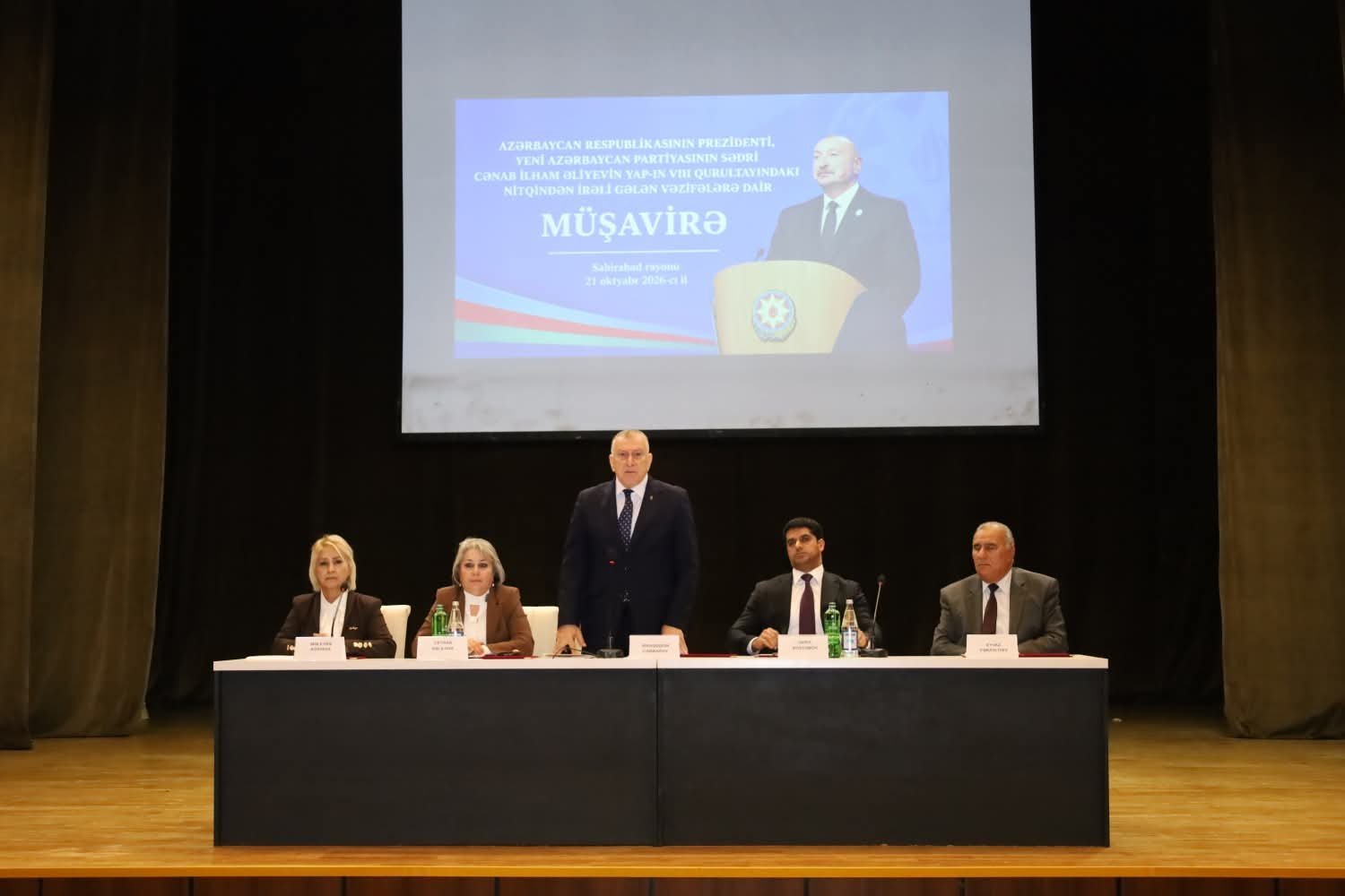 Sabirabadda Prezident İlham Əliyevin YAP-IN  VIII Qurultayındakı çıxışından irəli gələn vəzifələrə dair müşavirə keçirilib